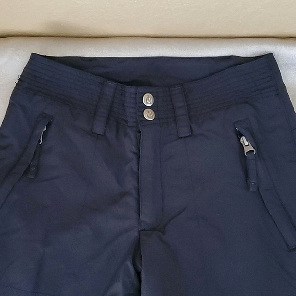 KEMPER Black Insulated Waterproof Snow Pants KIDS SIZE: 8 - Picture 2 of 9